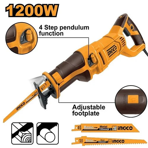 Ingco Reciprocating saw 1200w RS12001