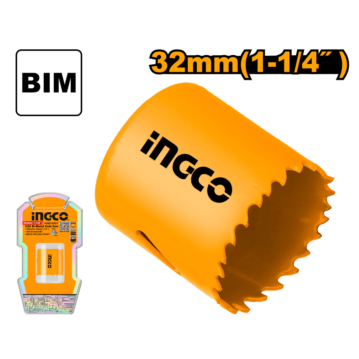 Ingco HSS bi-metal hole saw 32mm HSB10321