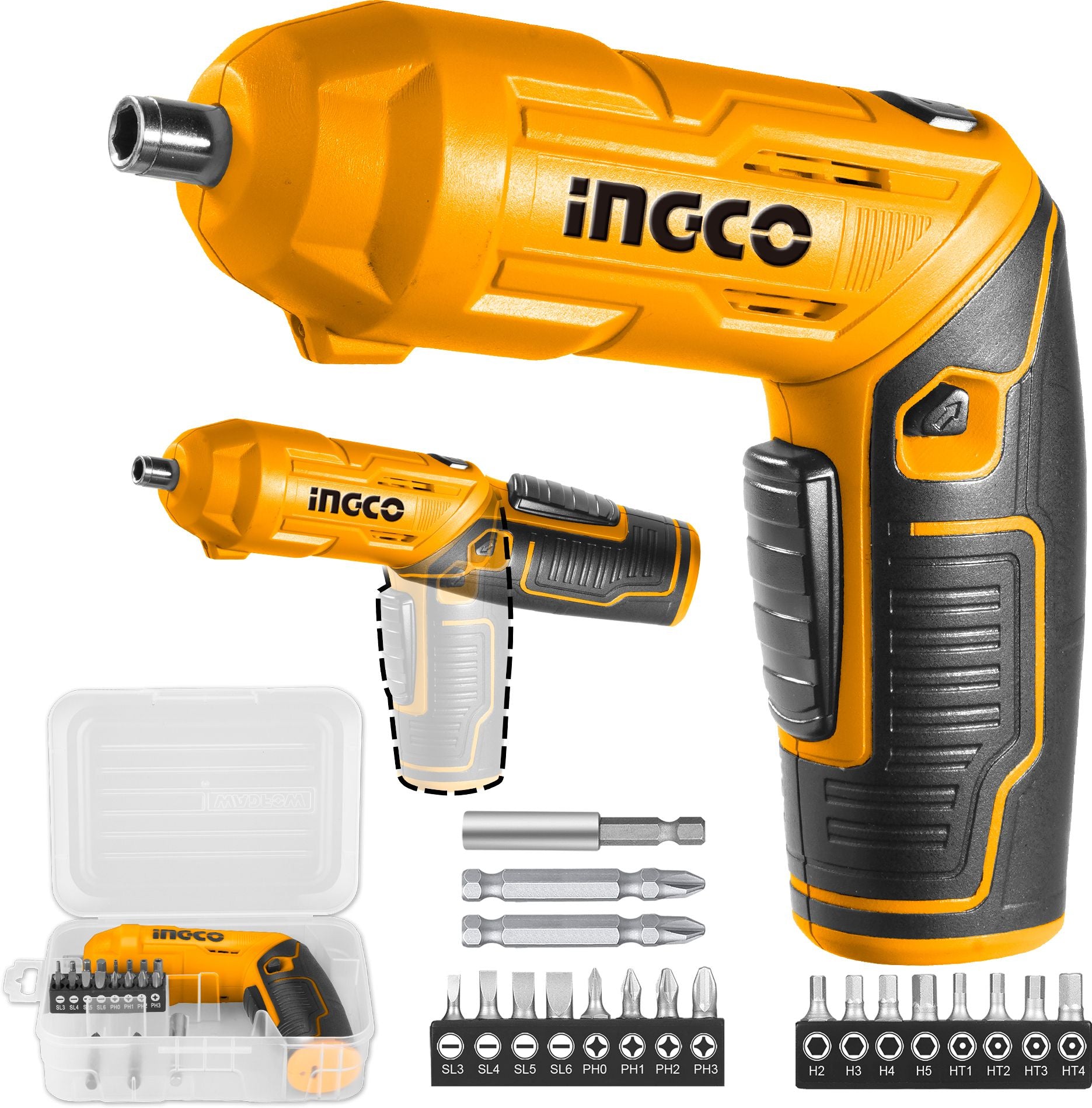 Ingco Cordless screwdriver 4v CSDLI0442