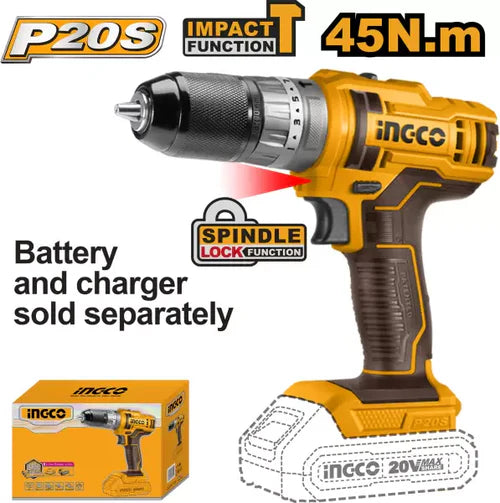 Ingco Cordless impact drill 20v CIDLI201455