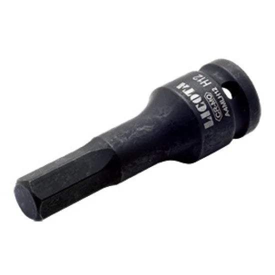 LICOTA MADE IN TAIWAN M9, 1/2" DR. 78mmL SPLINE IMPACT DRIVER BLACK, CR-MO