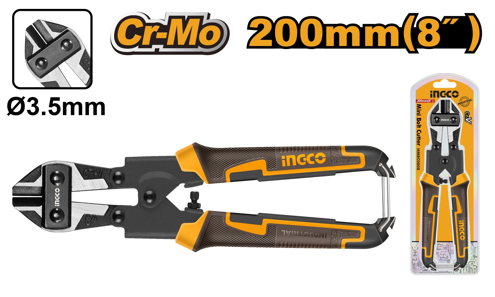 Ingco Mini bolt cutter 8" HMBC0808