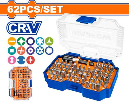WADFOW 62 Pcs screwdriver bits set WBS3B62