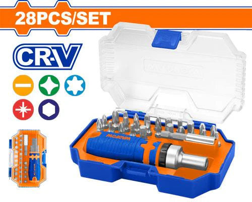 WADFOW 28 Pcs screwdriver bits set WSS8B28
