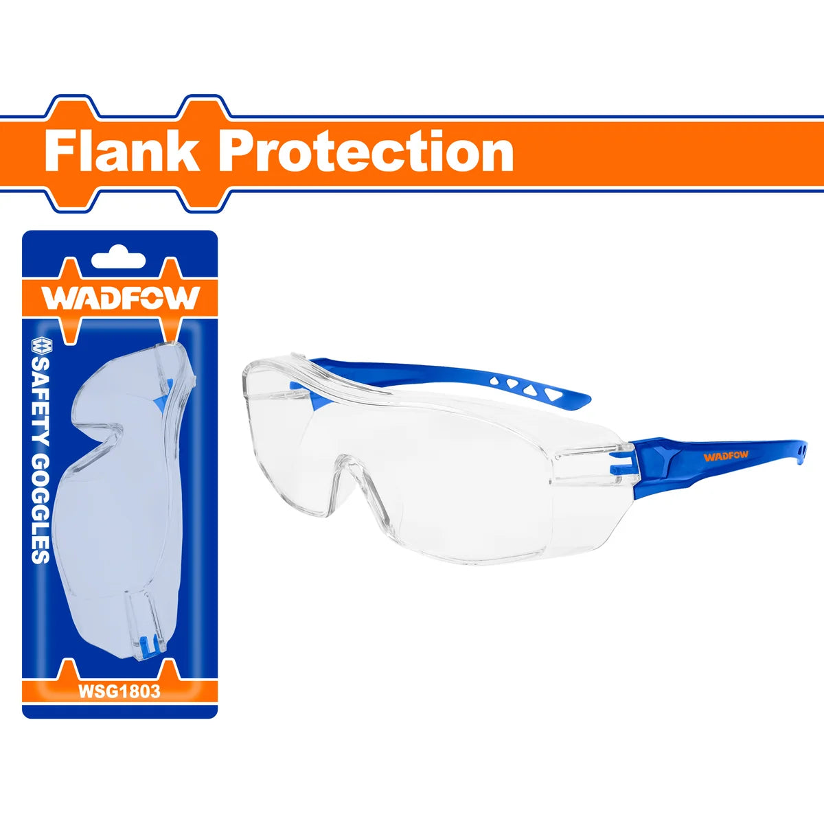 Wadfow Safety Goggles (Over-Glasses) WSG1803