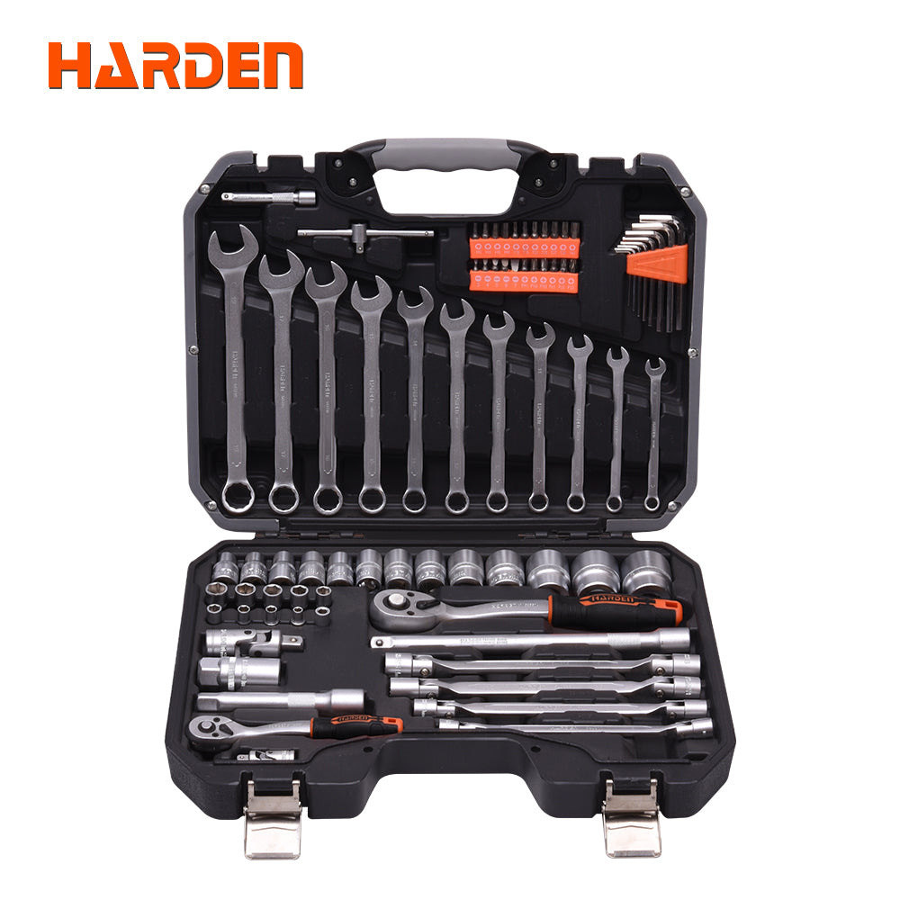 Harden 77pcs 1/2" & 1/4" Dr. Socket Set