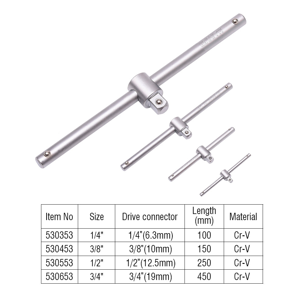 Harden 3/8" Dr 10mm T Handle Sliding Bar