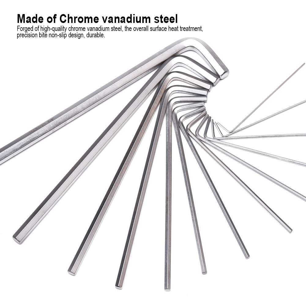 Harden 13Pcs Inch Long Hex Key Wrench 13pc