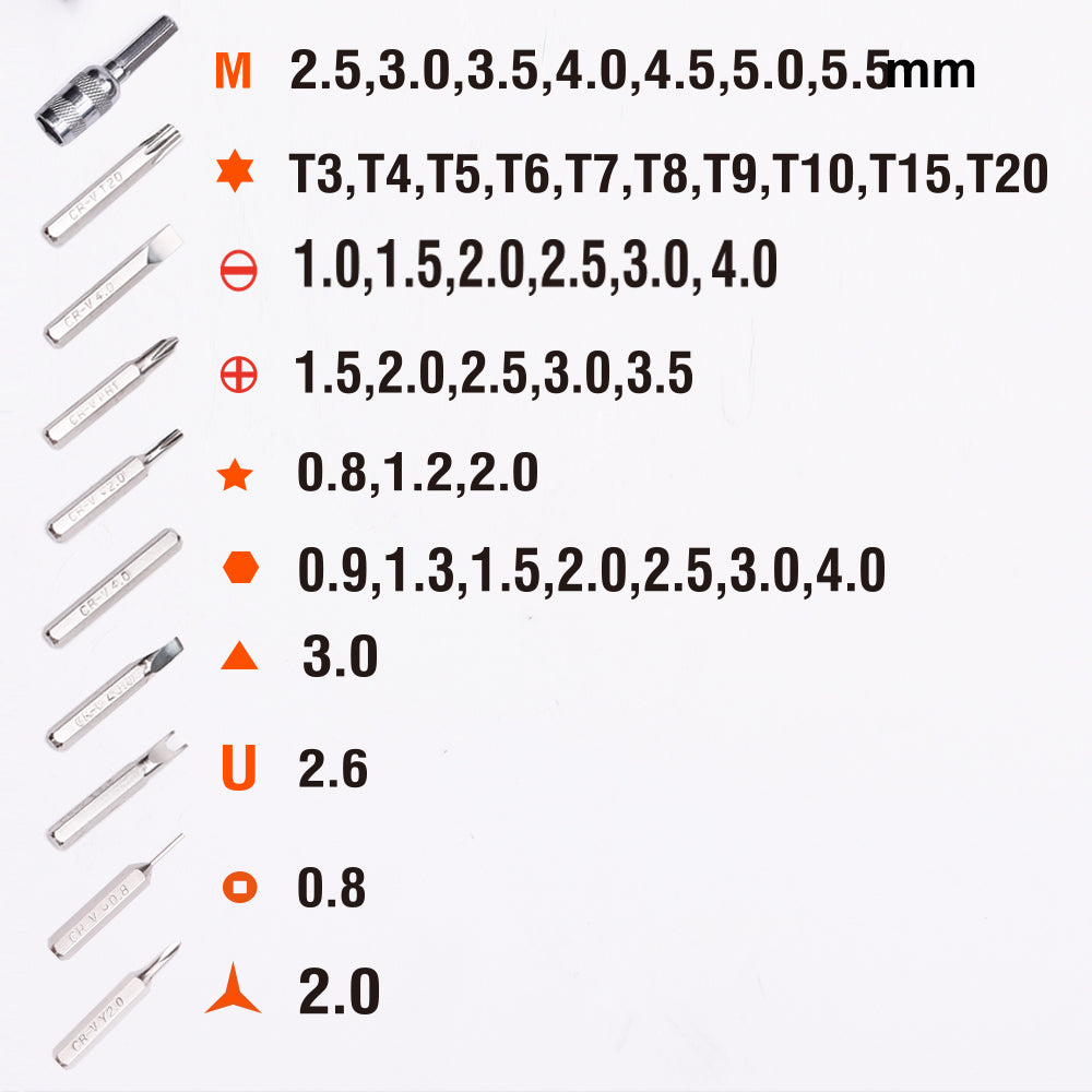 Harden 45pcs CRV Screwdriver Bit Set