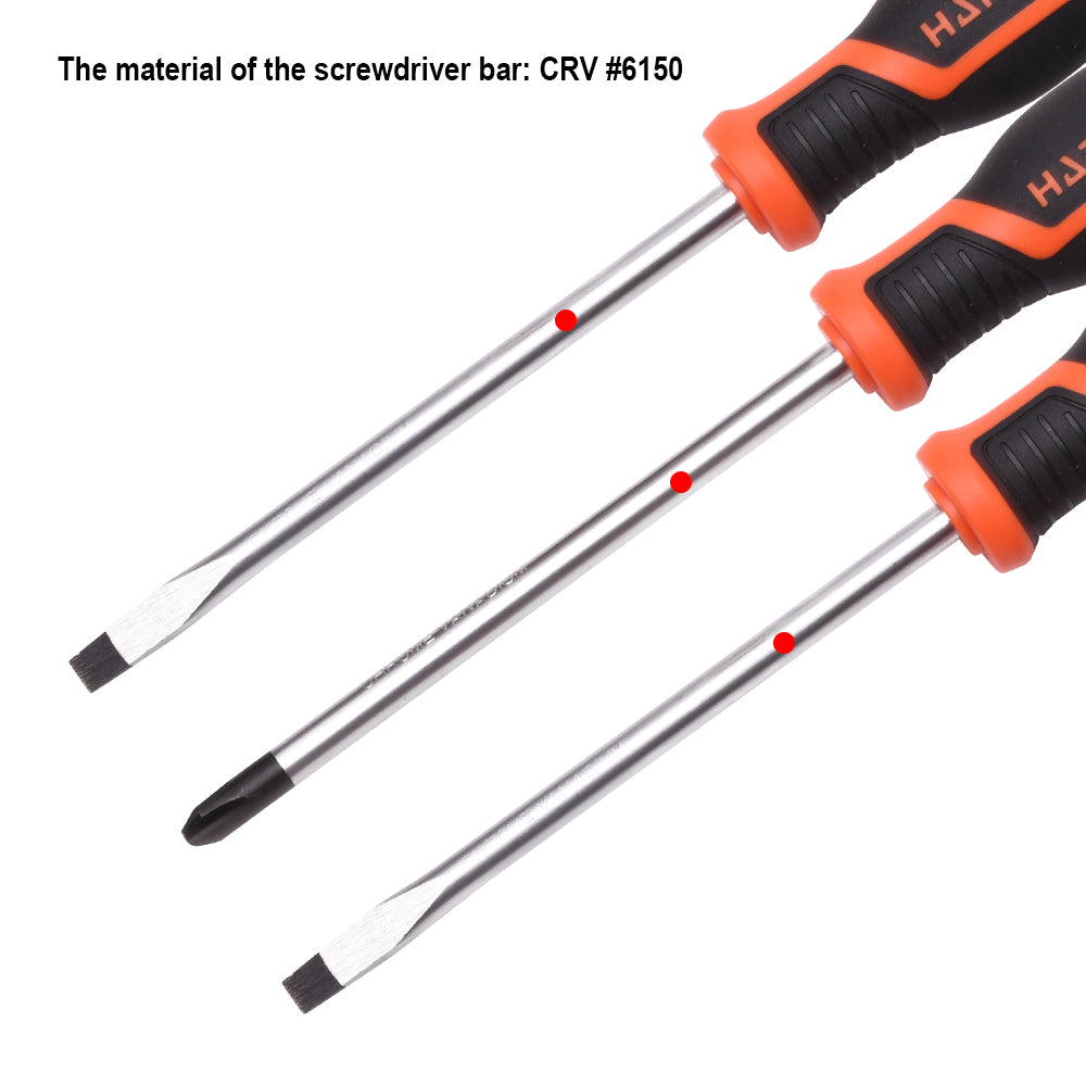 Harden 2Pc Screwdriver Set *6x100mm, Ph2x100mm