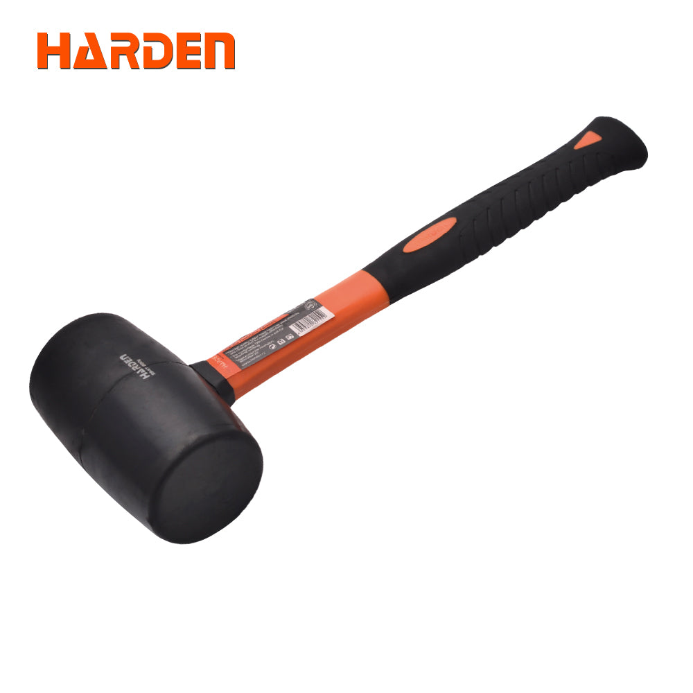 Harden Rubber Mallet with  Firbregalss Handle 700g