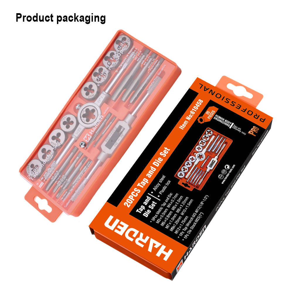 Harden 12pcs Tap and Die Set 12pcs