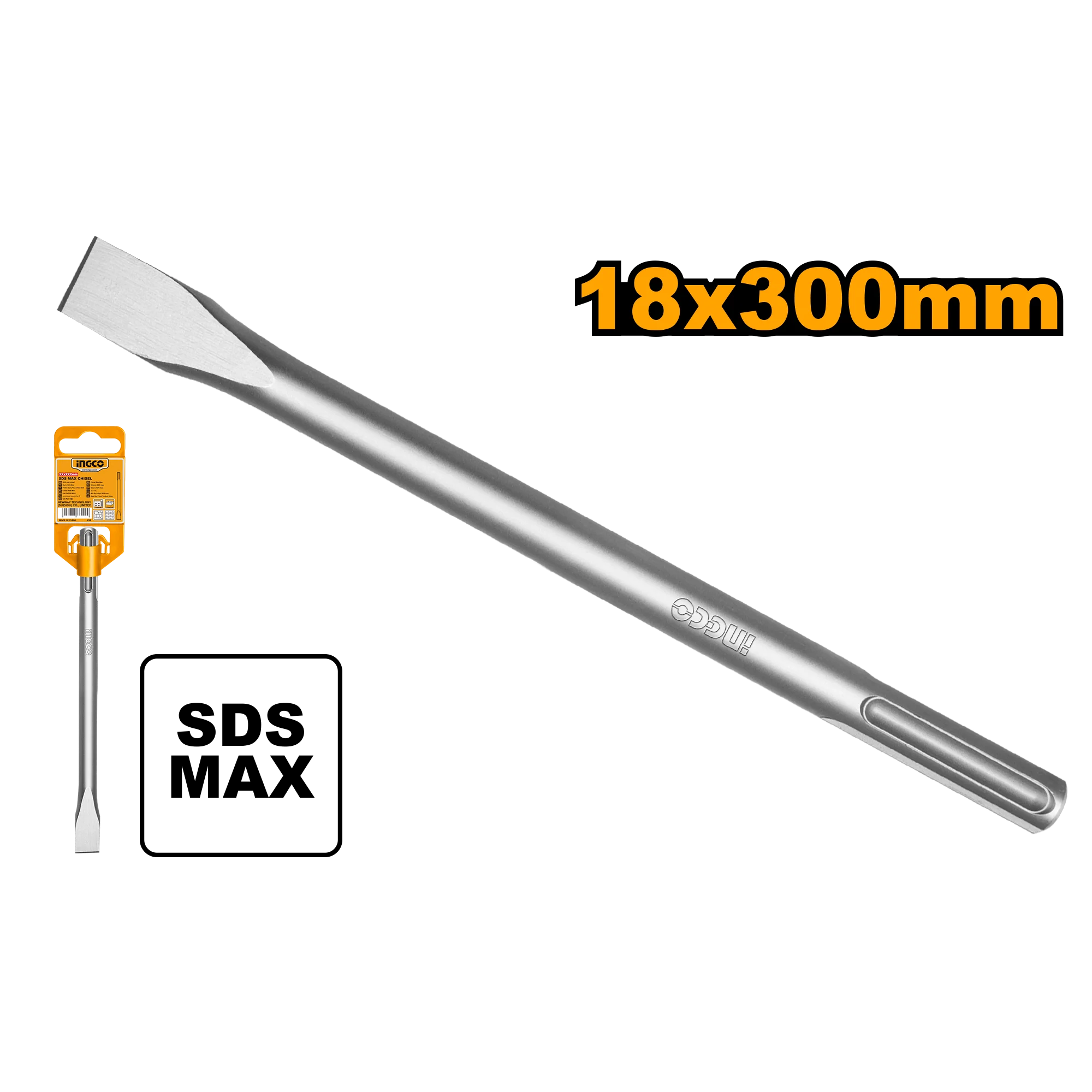 Ingco SDS max chisel 18*300*25mm DBC0222801