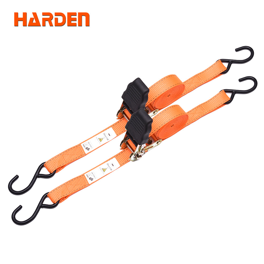 Harden 2Pcs Ratchet Tie Down Set 25mm X 5M 671112