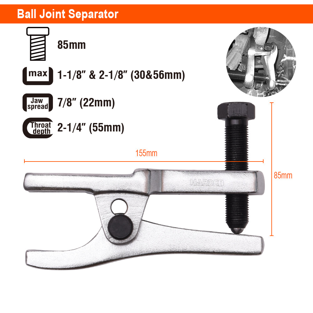 Harden 5Pcs Ball Joint Separator Set 672105