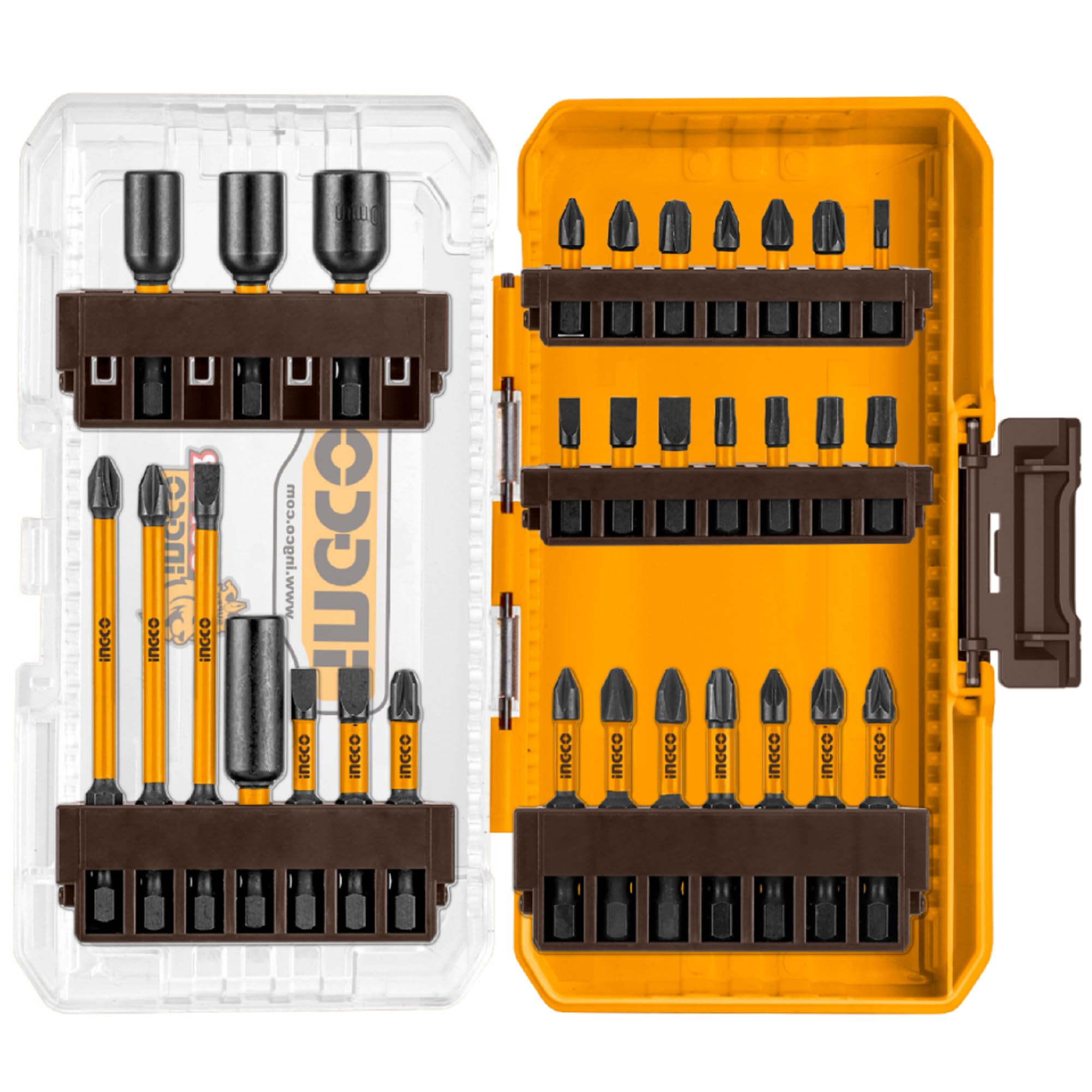 Ingco 31 Pcs impact screwdriver bits set AKDL11306