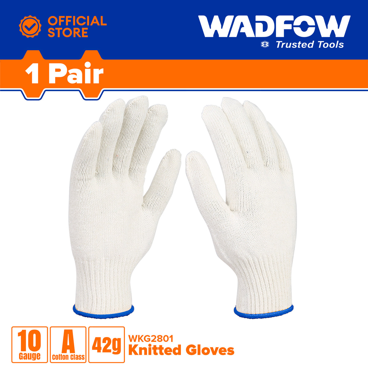 Wadfow Knitted Work Gloves XL WKG2801
