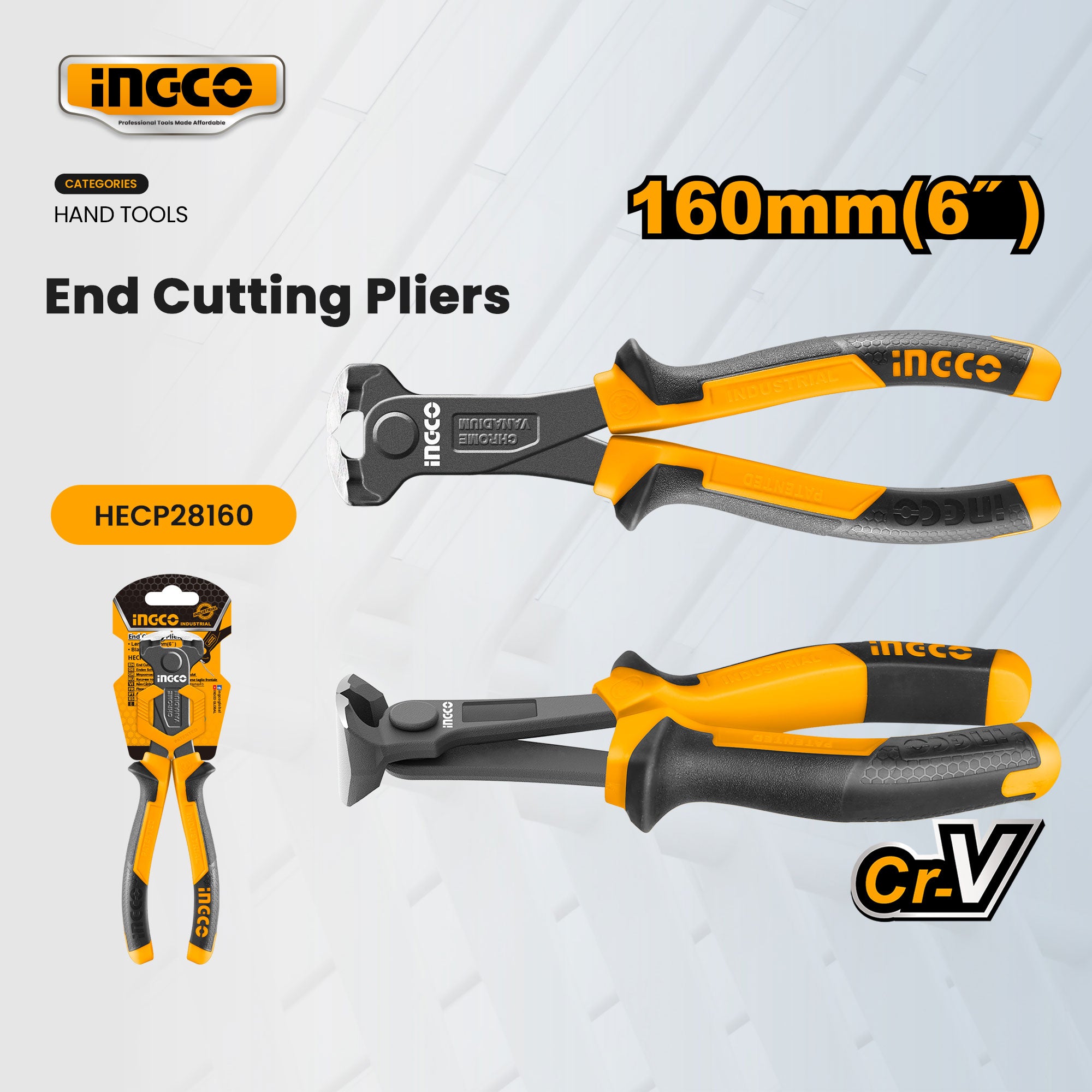 Ingco End cutting pliers 200mm HECP28200