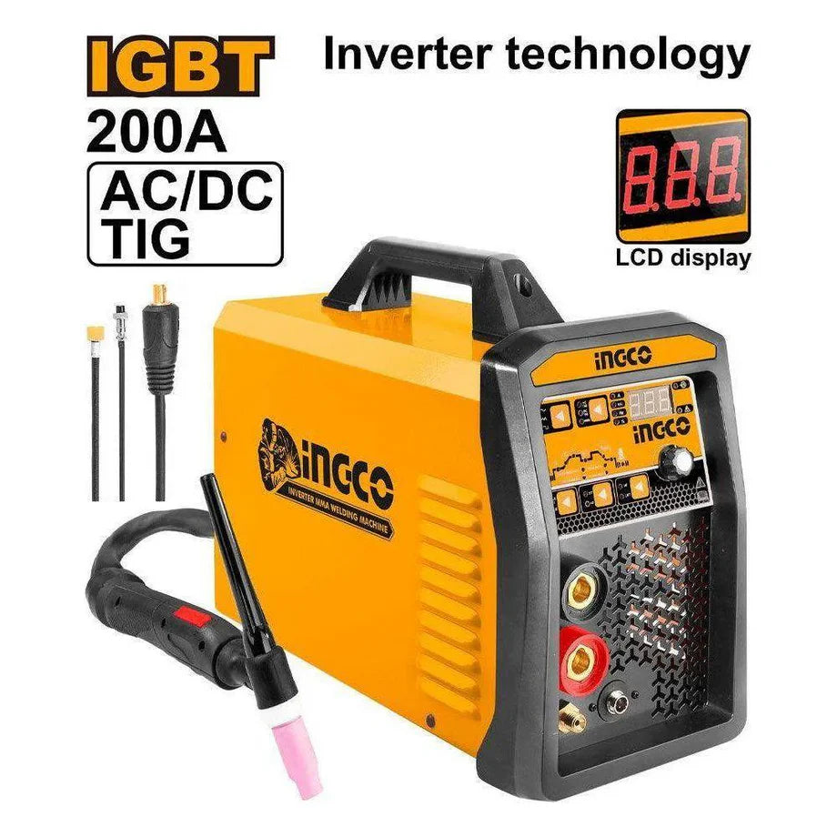 Ingco Inverter AC DC TIG/MMA welding machine 68v ING- ACDCTIG2001