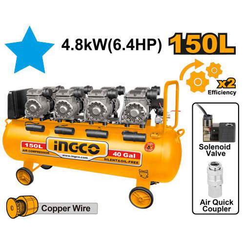 Ingco Air compressor 150L/4*1200W ACS4481501