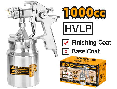Ingco HVLP air spray gun finishing coat ASG2101