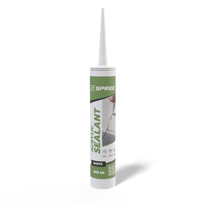 Spree Acrylic Sealant - White, 300ml