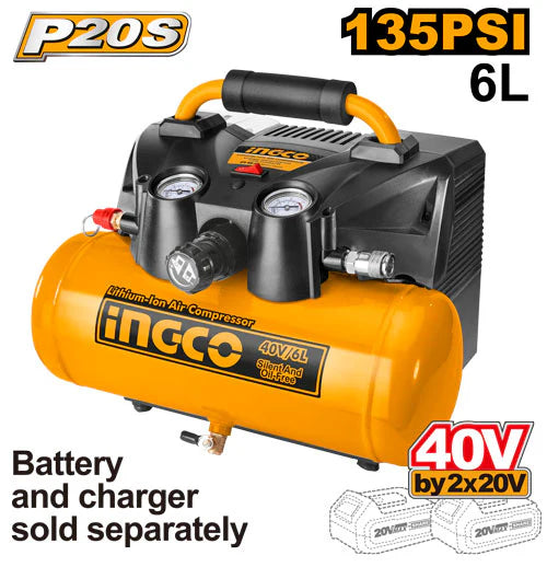 Ingco Cordless air compressor 20v CACLI2003
