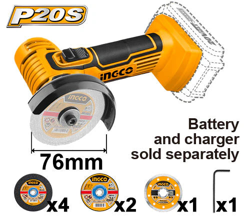 Ingco Cordless mini cut-off tool 20v CAGLI7601