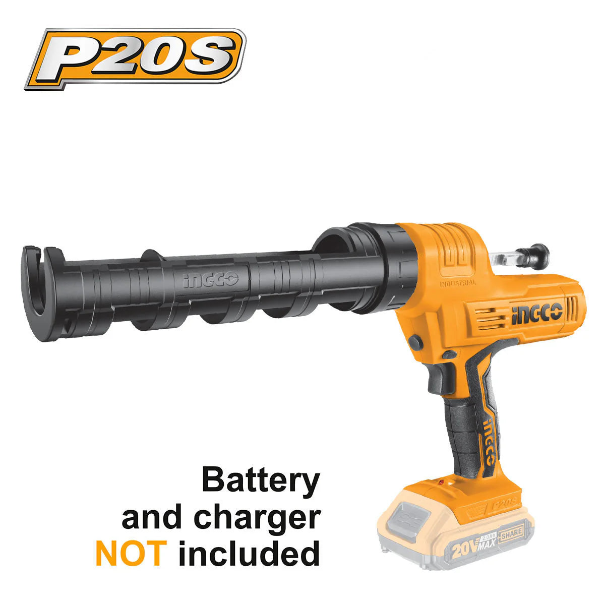 Ingco Cordless caulking gun 20v CCGLI2001