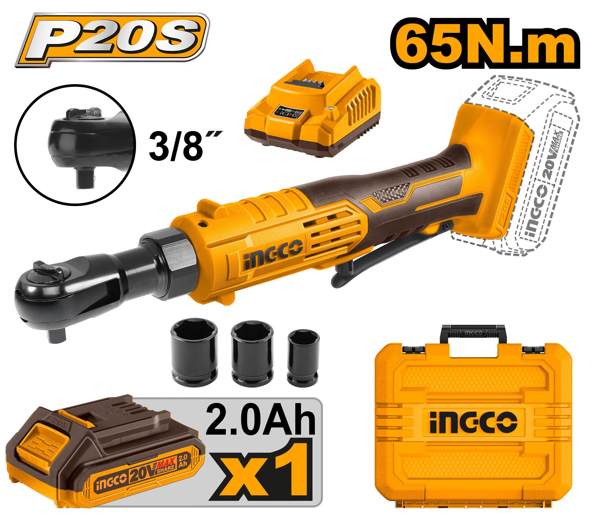 Ingco Cordless drive ratchet 20v CDRLI2060152