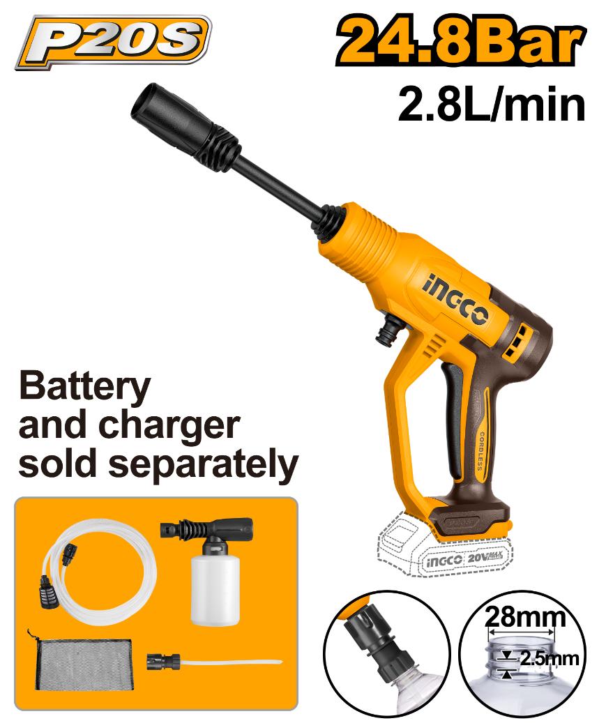 Ingco Cordless pressure washer 20v CPWLI2036