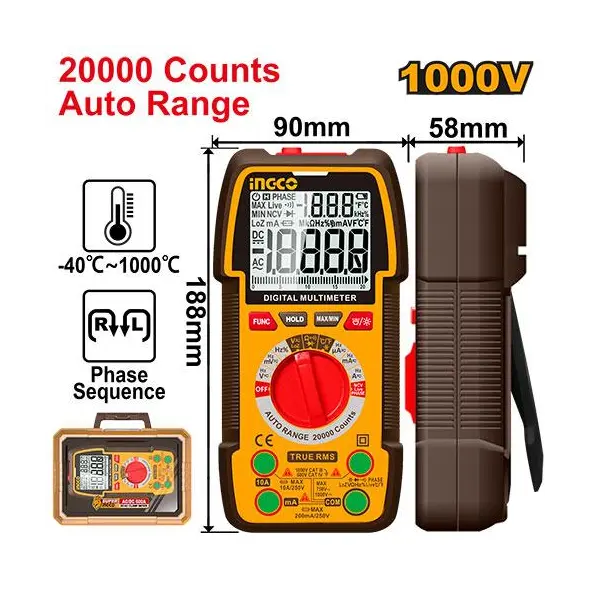Ingco Digital multimeter 20000 counts DM410003