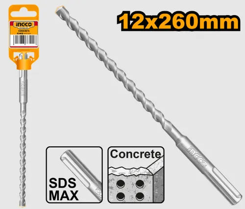 Ingco SDS max hammer drill 12*260mm DBH1241201