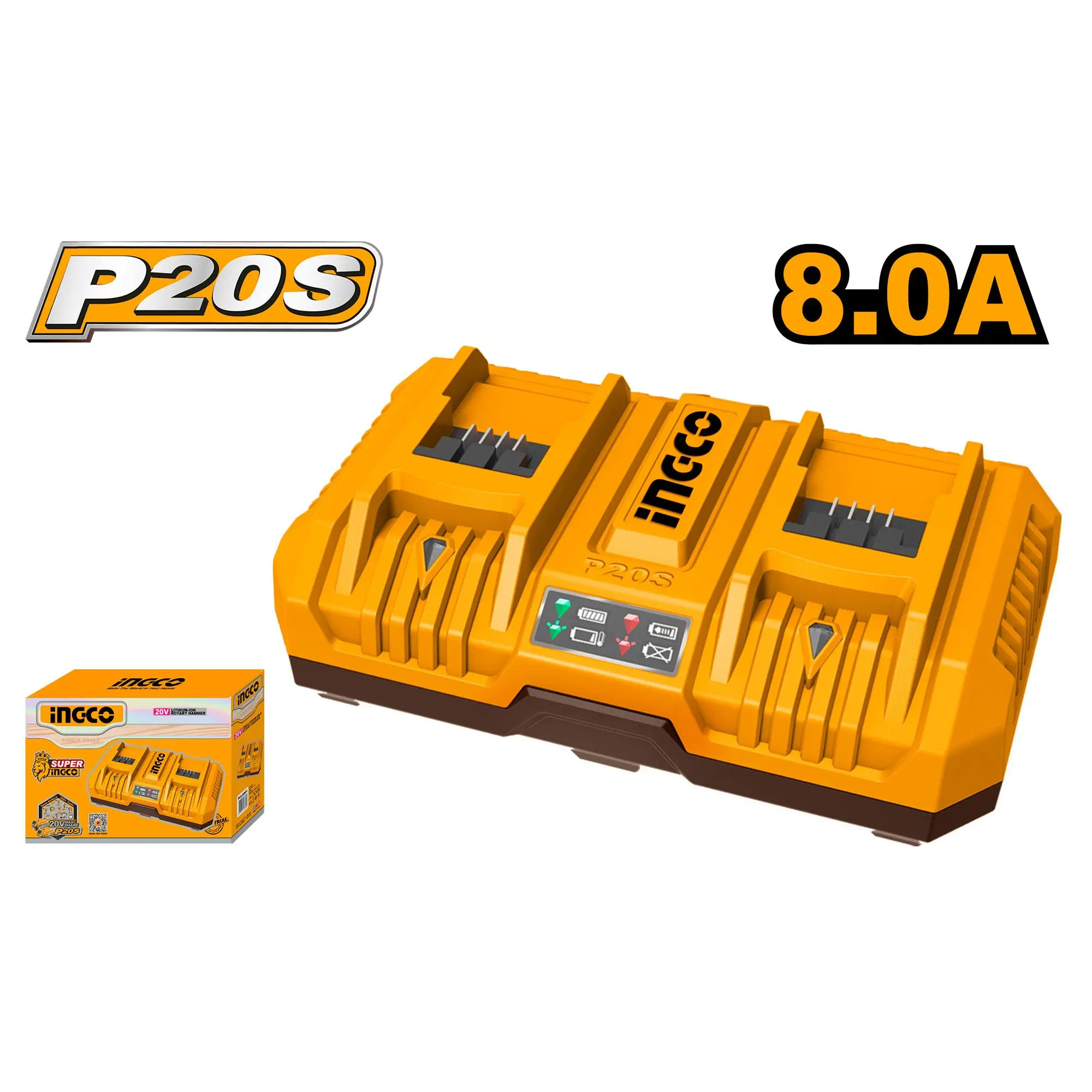 Ingco P20S battery charger 20V FCLI2082
