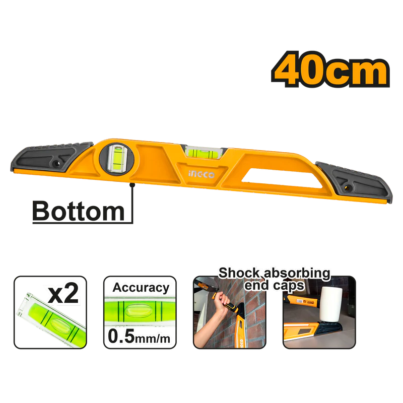 Ingco Heavy-duty mason's level 40cm HBSL08040