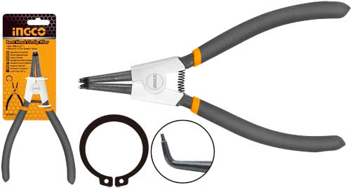 Ingco Circlip pliers 180mm bent head external HCCP011751
