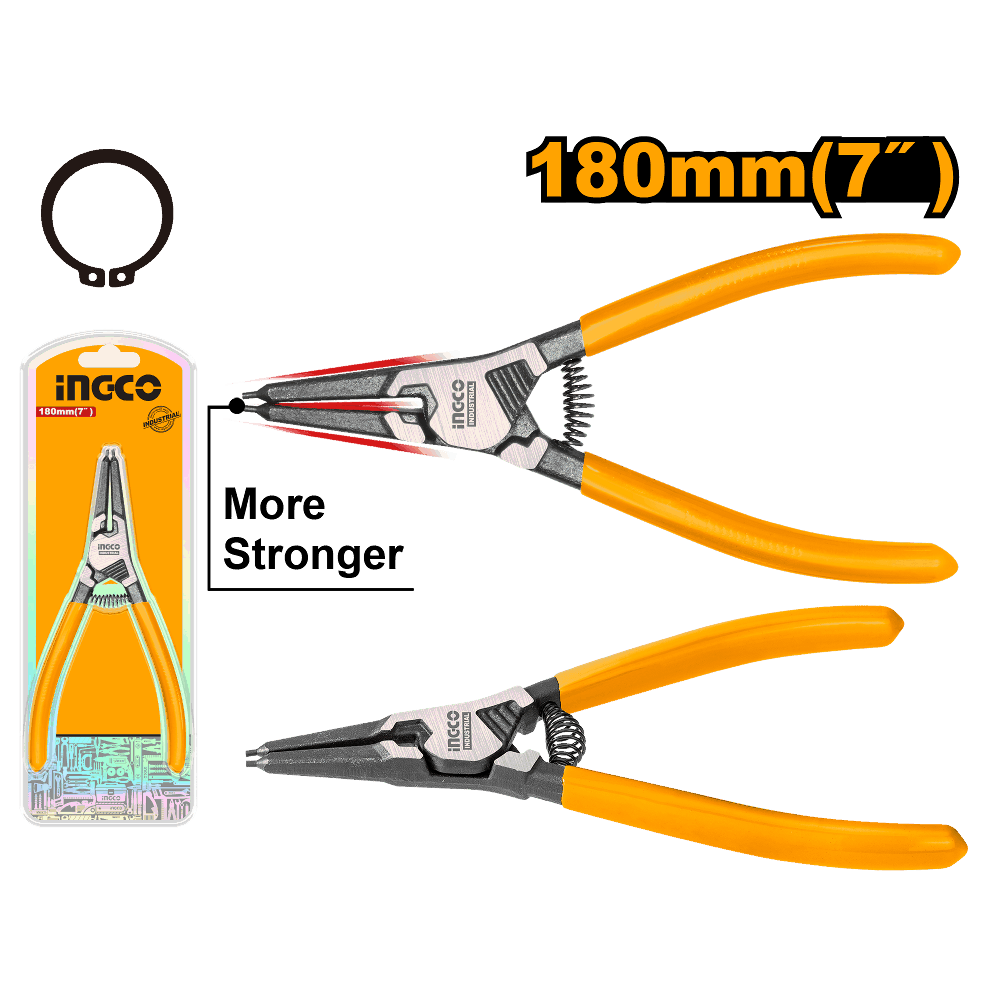 Ingco Circlip pliers 180m straight head external HCCP261801
