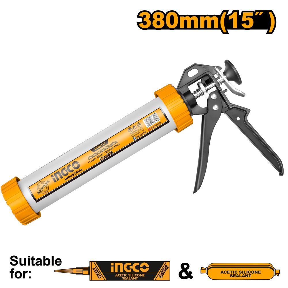 Ingco Aluminum caulking gun 15" HCG0115