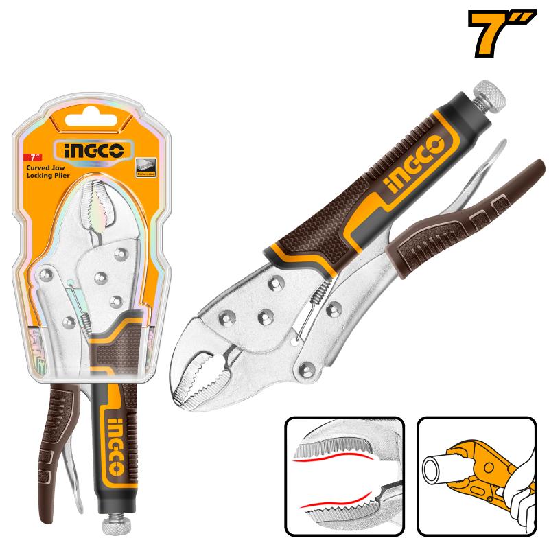 Ingco Curved jaw locking plier 38mm HCJLW0207
