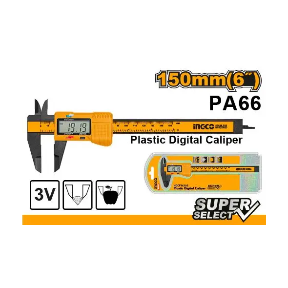 Ingco Plastic Digital Caliper 150mm HDCP16150