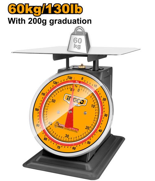 Ingco Spring scale 60kg HESA5601