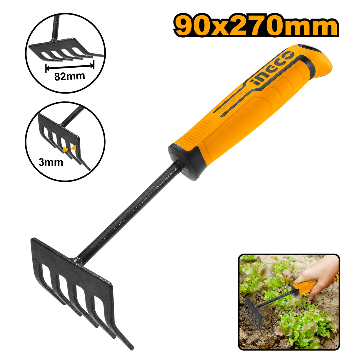 Ingco Garden rake 270mm HFTR1008