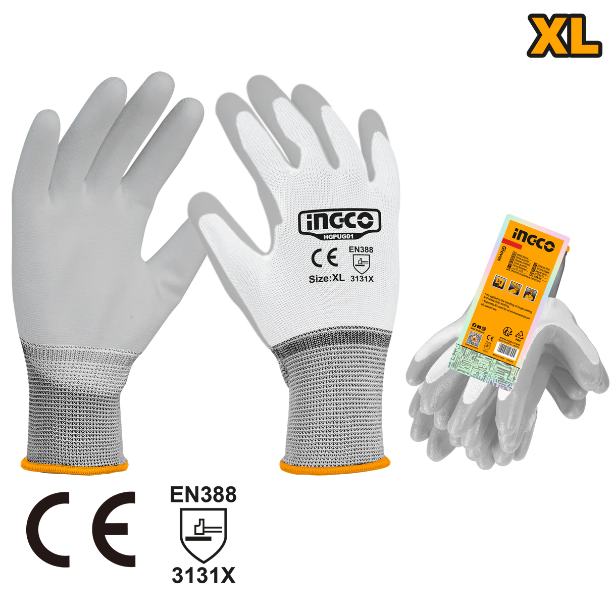 Ingco PU Coated Gloves xl HGPUG01