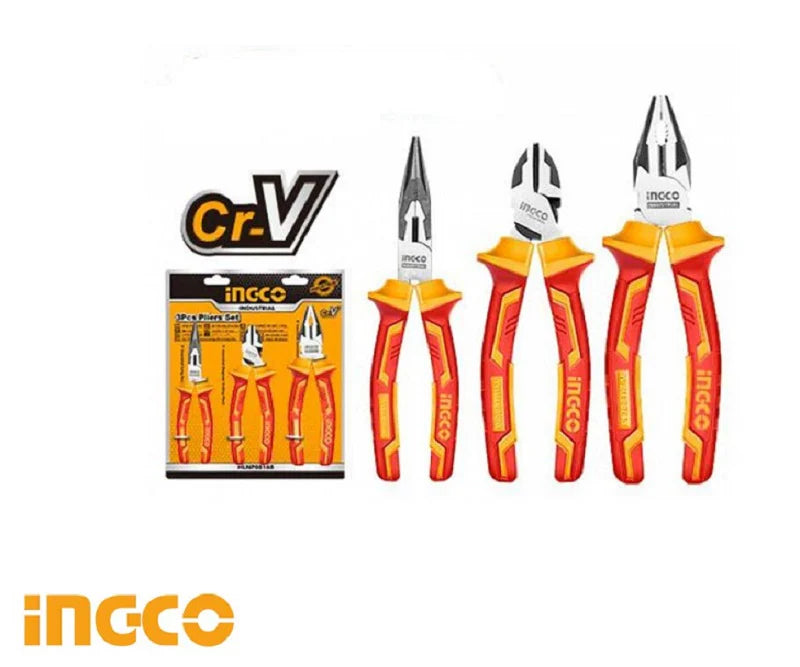 Ingco 3 Pcs insulated pliers set HIKPS28318