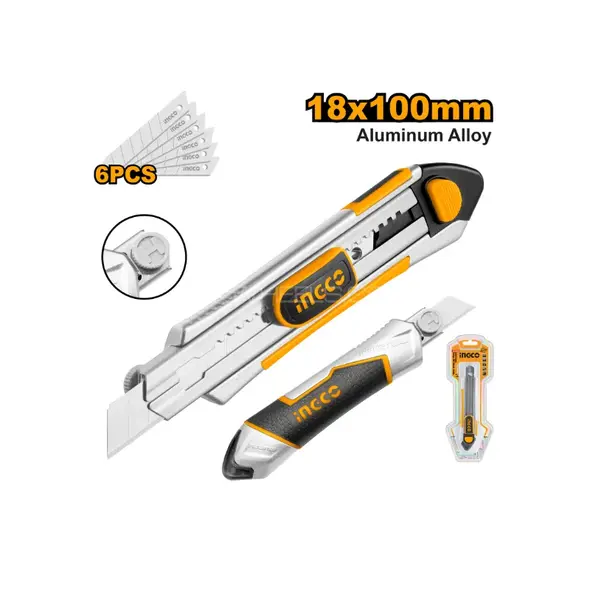 Ingco Snap-off blade knife 100*18mm HKNS1808