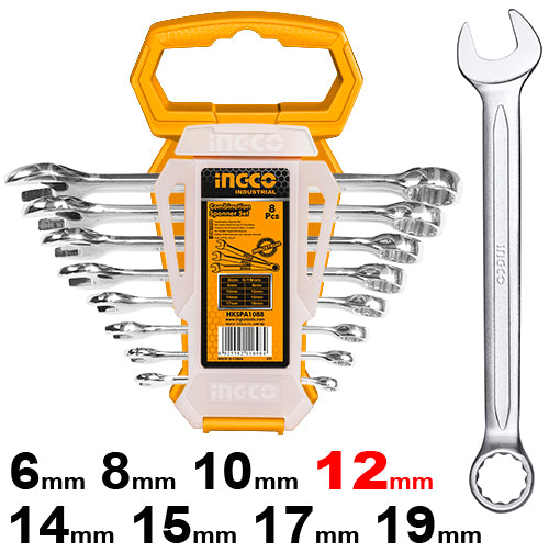 Ingco 8Pcs Combination spanner set HKSPA1088
