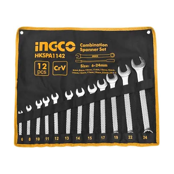 Ingco 12Pcs Combination spanner set HKSPA1142