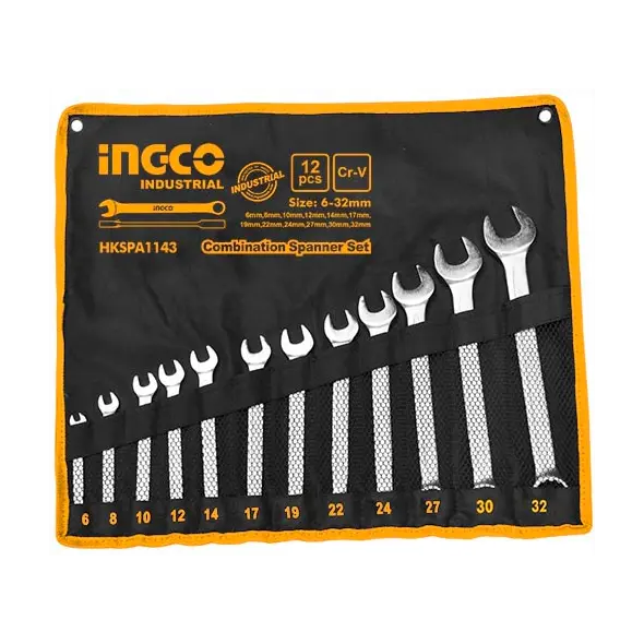 Ingco 12Pcs Combination spanner set HKSPA1143