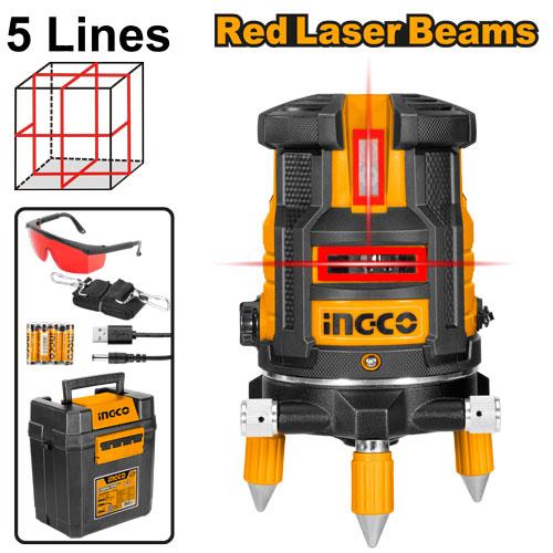 Ingco Self-leveling line laser(Red laser beams) 30m HLL306505