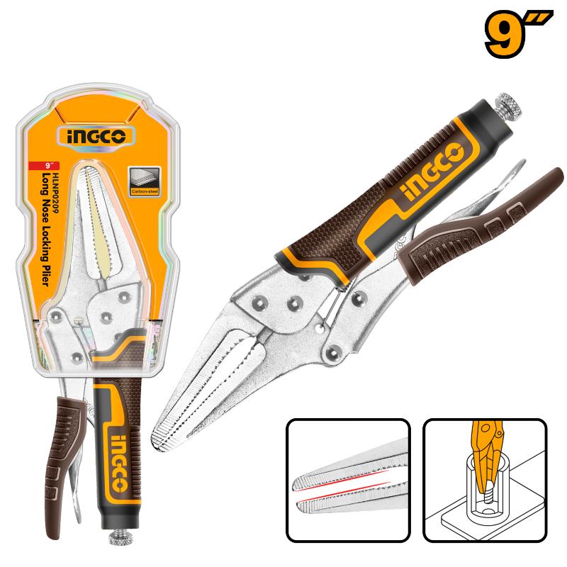 Ingco Long nose locking plier 60mm HLNP0209